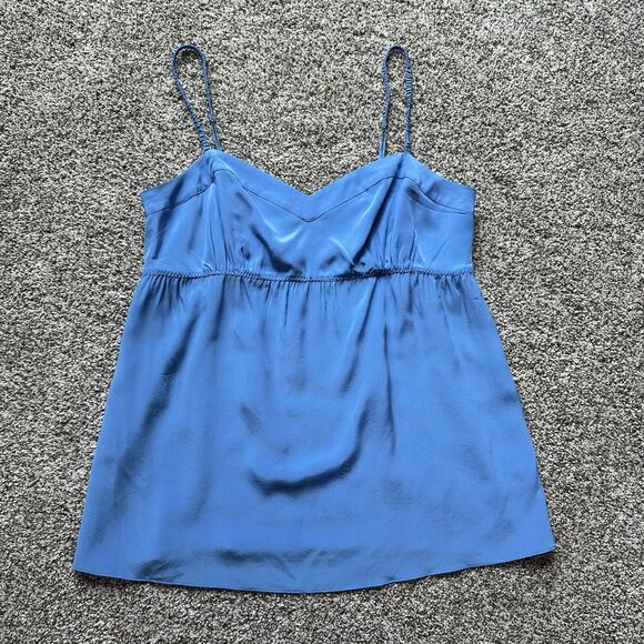 Lilly Pulitzer periwinkle blue silk tank top size M - Picture 5 of 11